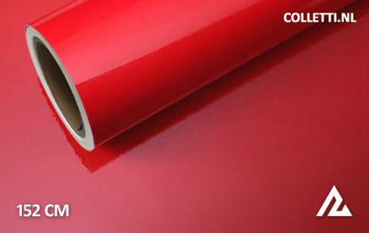 Glans rood wrapfolie 152CM