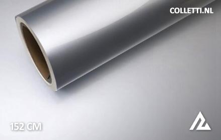 Glans zilver grijs wrapfolie 152CM