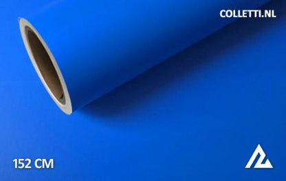 Mat blauw wrapfolie 152CM