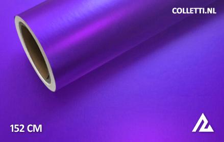 Mat chroom paars wrapfolie 152CM - COLLETTI.nl