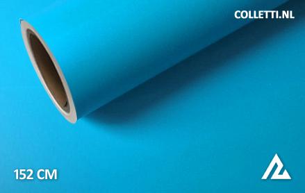 Mat li. blauw wrapfolie 152CM - COLLETTI.nl