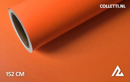 Mat oranje wrapfolie 152CM