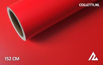 Mat rood wrapfolie 152CM - COLLETTI.nl