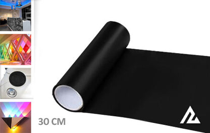 MAT ZWART TINT FOLIE 30CM - COLLETTI.nl