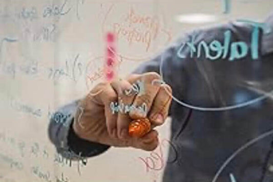 Whiteboard folie transparant glans 135CM x p/M