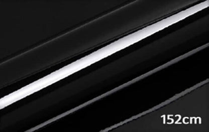 Autodak glans zwart wrapfolie 152CM BREED - COLLETTI.nl
