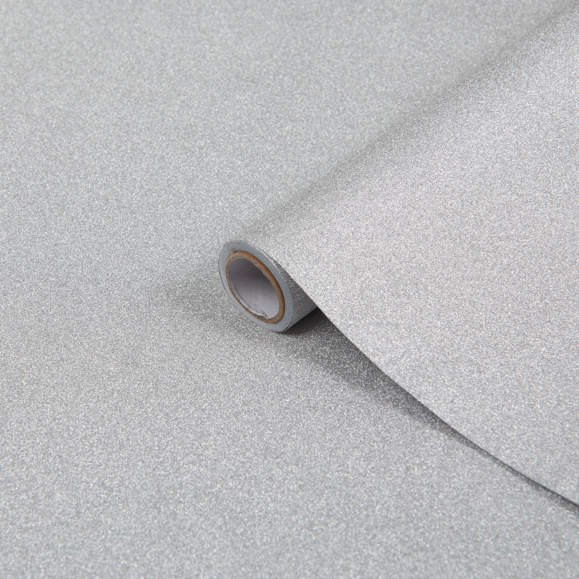 GLITTER FOLIE ZILVER METALLIC 67,5 x 2M - COLLETTI.nl