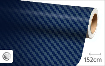 Carbon blauw 3D wrapfolie 152CM
