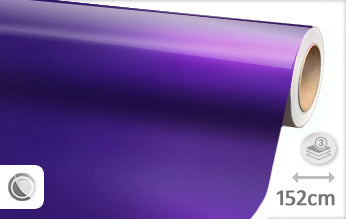 Glans metallic paars wrapfolie 152CM - COLLETTI.nl