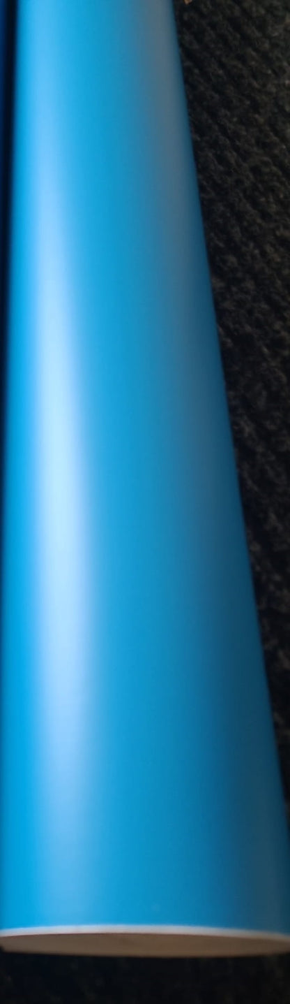 Mat li. blauw wrapfolie 152CM - COLLETTI.nl