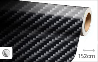 Carbon zwart 2D wrapfolie 152CM - COLLETTI.nl